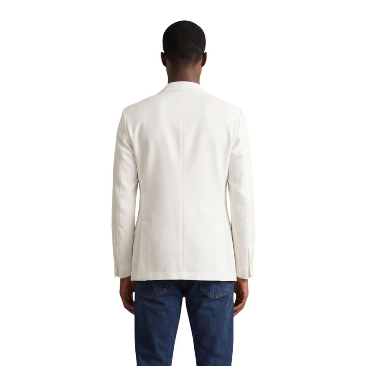 Blazer blanco de hombre YOS LORIS MGK91 vista posterior