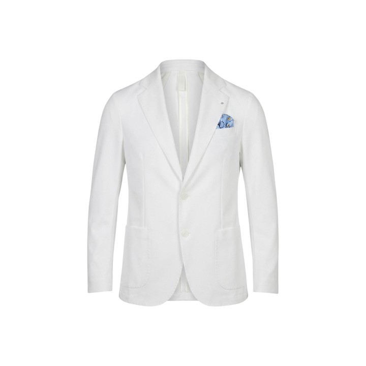 Blazer blanco de hombre YOS LORIS MGK91 detalle frontal