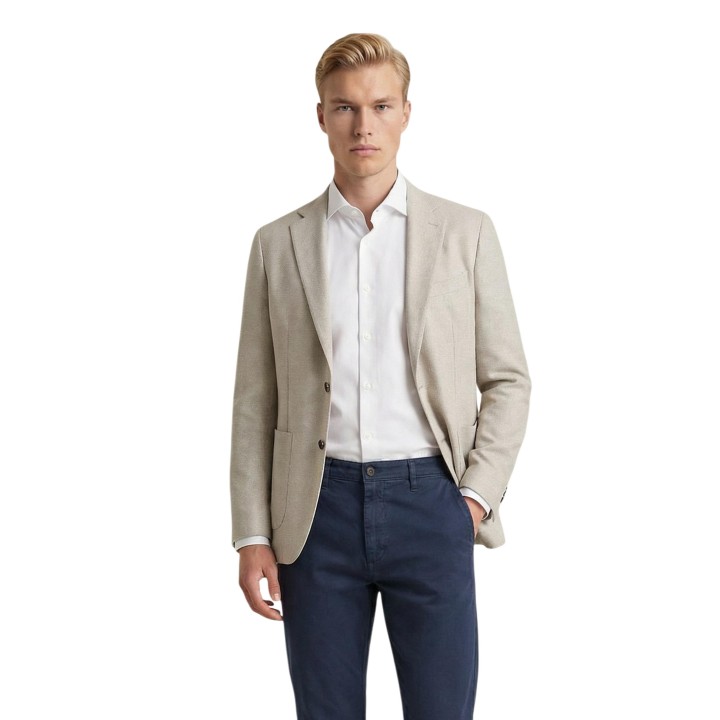 Blazer YOS de hombre en beige claro vista frontal