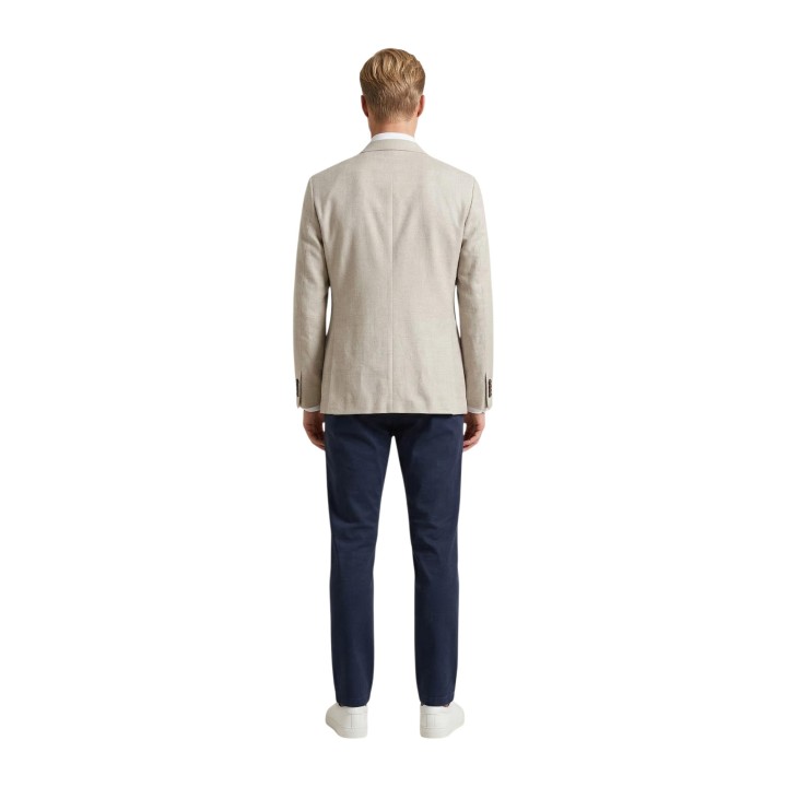 Blazer YOS de hombre en beige claro vista posterior