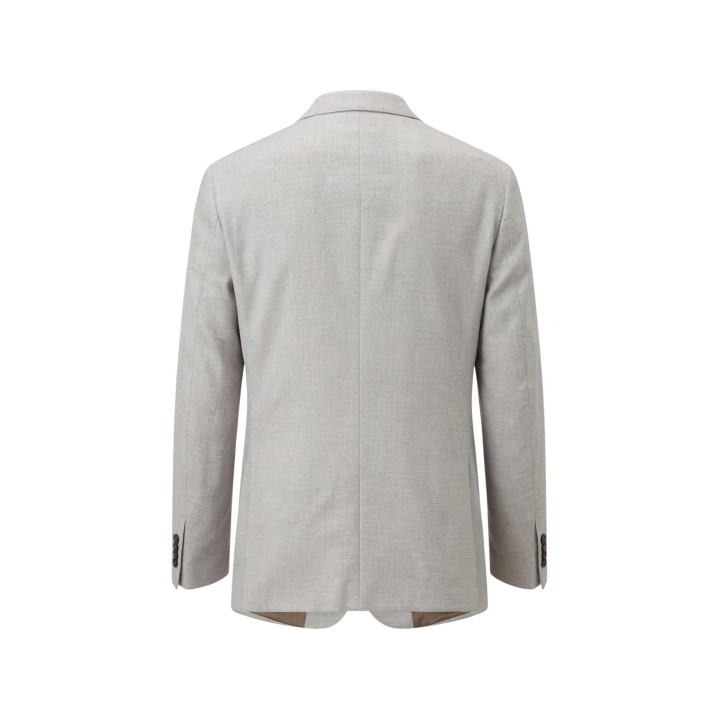 Blazer YOS de hombre en beige claro detalle posterior