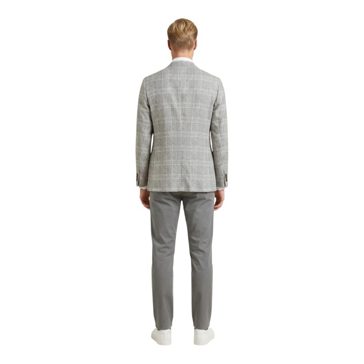 YOS blazer de hombre beige estampado APAMILCARE262GG-16 vista posterior