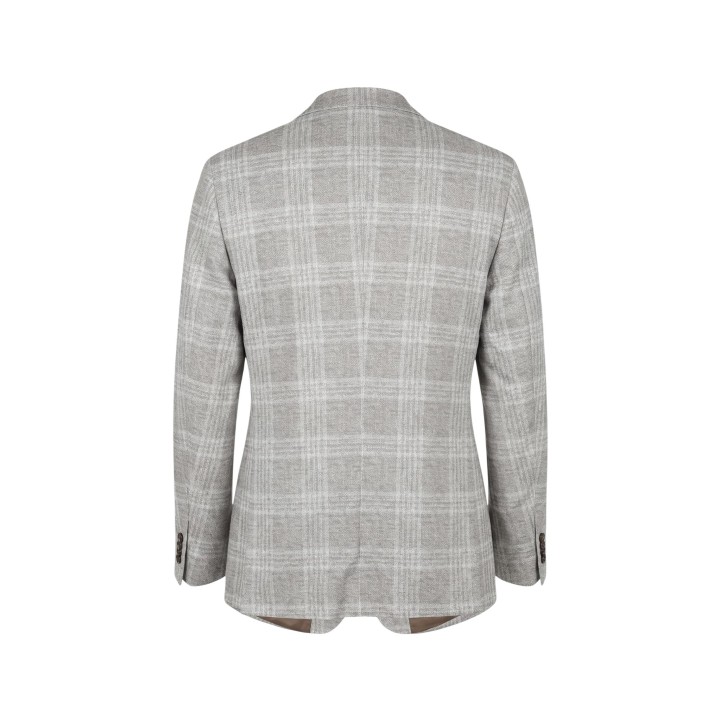 YOS blazer de hombre beige estampado APAMILCARE262GG-16 detalle posterior
