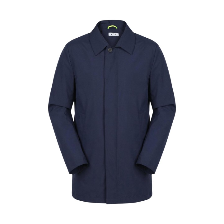 Detalle frontal de chaqueta de hombre YOS RAUL HM129 azul