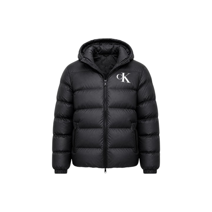 Chaqueta acolchada negra para hombre Calvin Klein Jeans vista frontal