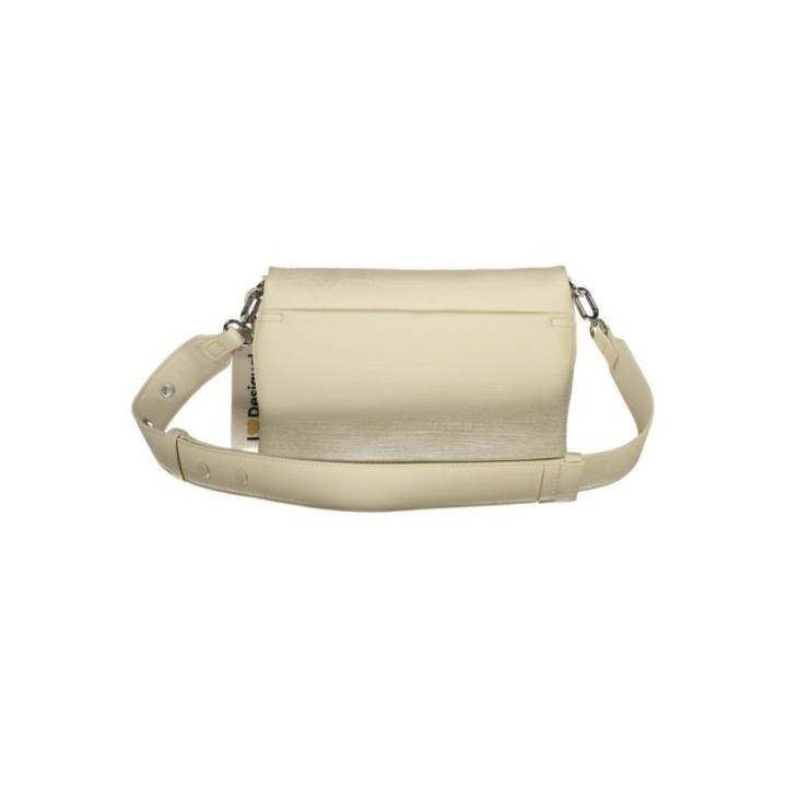 bolso blanco de polietileno Desigual para mujer vista frontal