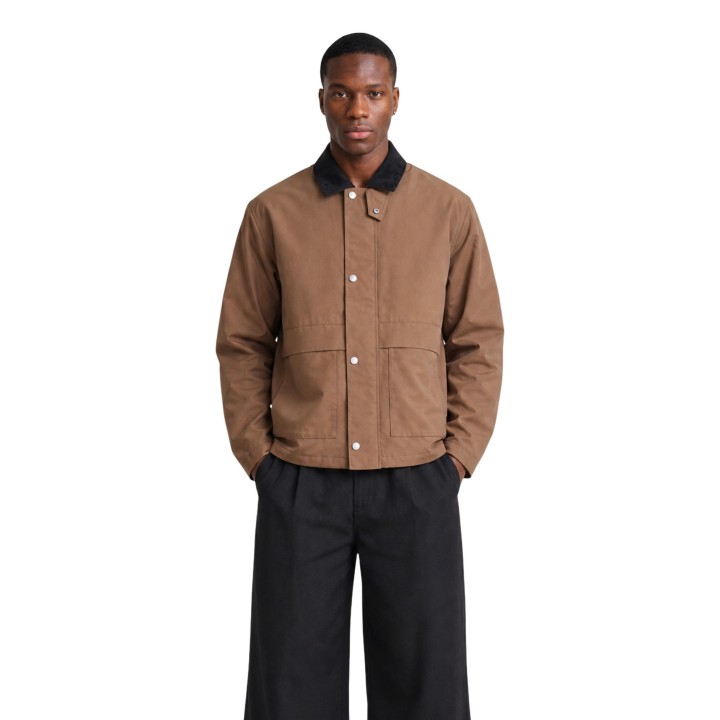 Only & Sons chaqueta de hombre marrón vista frontal