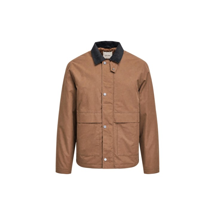 Only & Sons chaqueta de hombre marrón 22034856 vista frontal