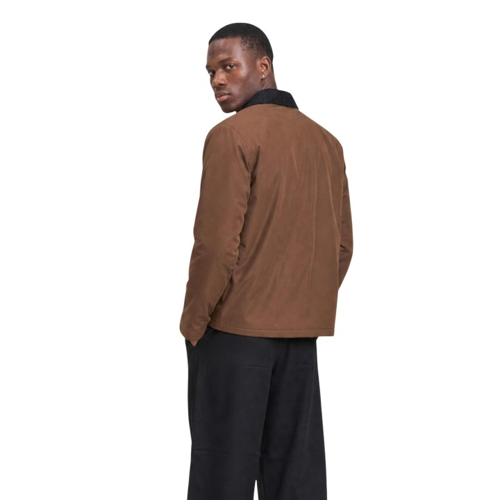 Only & Sons chaqueta de hombre marrón vista posterior
