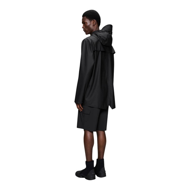 Chaqueta Rains Jacket W3 unisex 12010 negra vista posterior