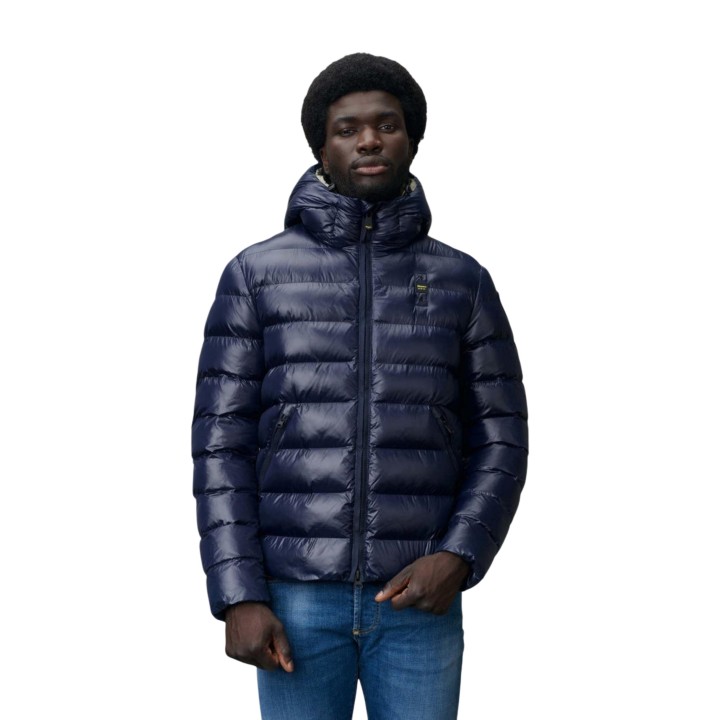 Chaqueta Blauer. Adams azul para hombre vista frontal