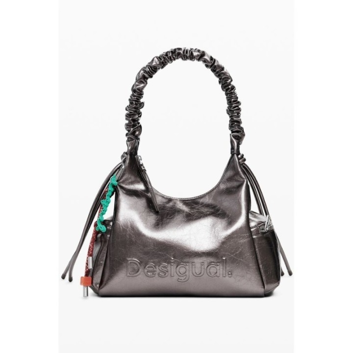 bolso bronce de polietileno para mujer Desigual