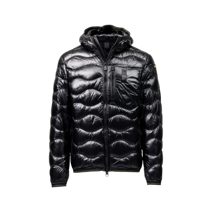 Blauer. chaqueta de hombre negra 26WBLUC03064 vista frontal