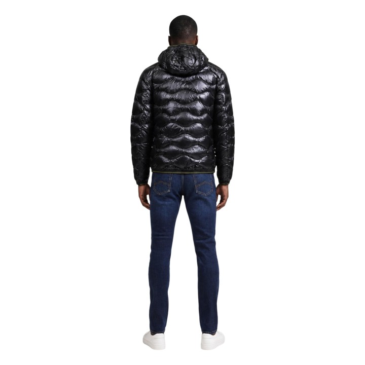 Blauer. chaqueta de hombre negra 26WBLUC03064 vista posterior