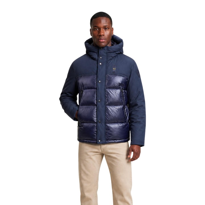 Chaqueta Blauer. de hombre azul BROOK vista frontal