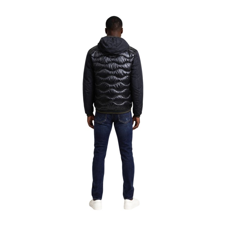 Blauer. chaqueta acolchada de hombre negra Albert 26WBLUC08068 vista posterior