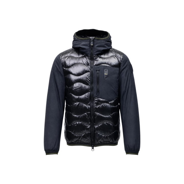 Blauer. chaqueta acolchada de hombre negra Albert 26WBLUC08068 vista frontal