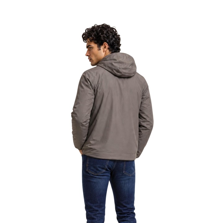 Kway chaqueta de hombre Jack St Warm Double K6128VW verde oliva posterior