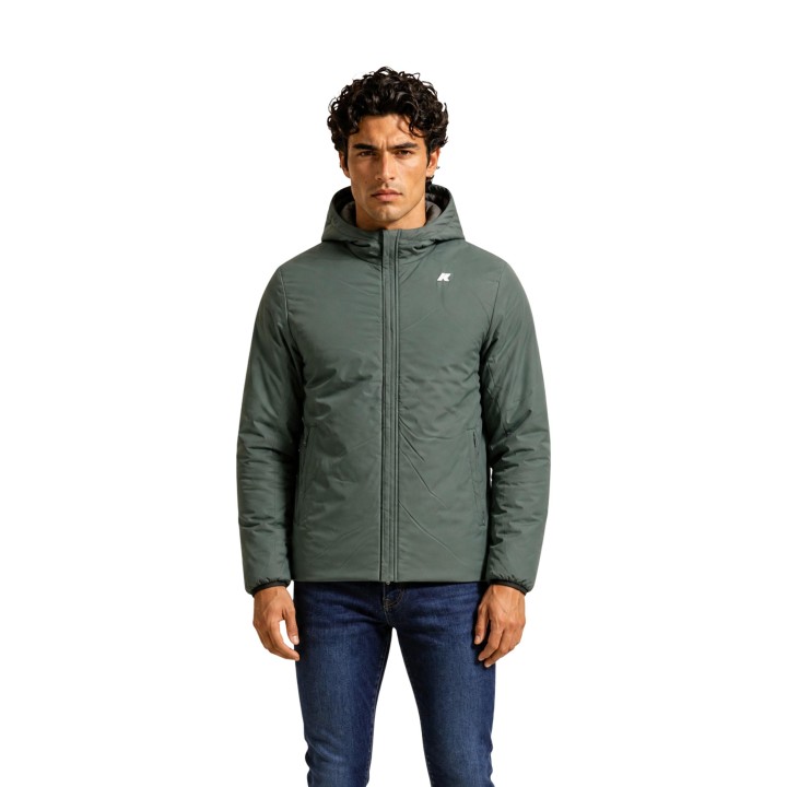 Kway chaqueta de hombre Jack St Warm Double K6128VW verde oliva frontal