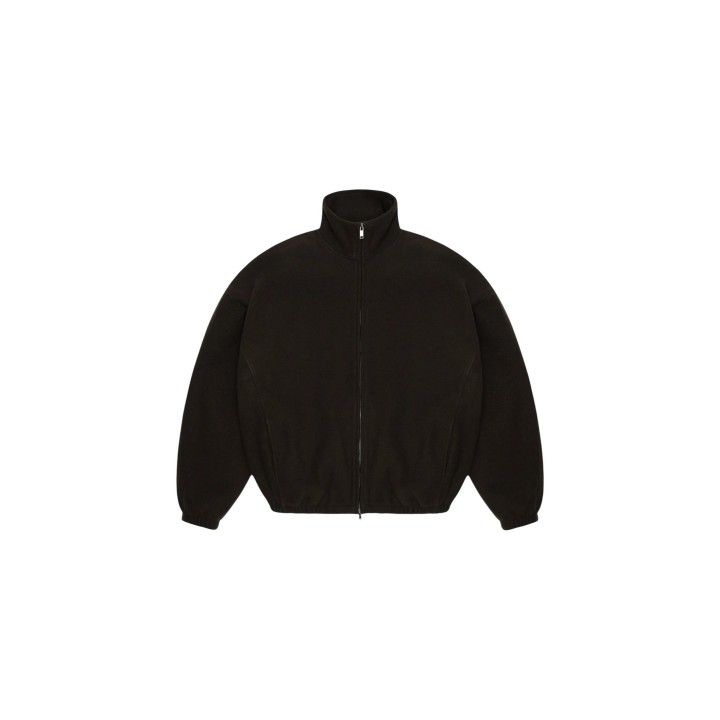 Chaqueta Rains de forro polar marrón oscuro para hombre vista frontal