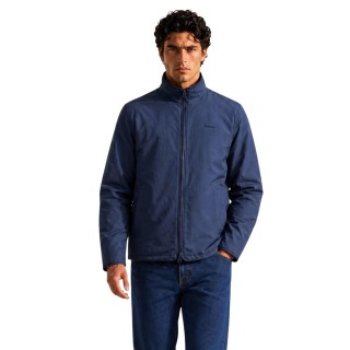 Barbour chaqueta reversible de hombre azul vista frontal