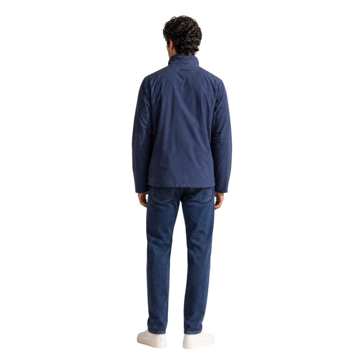 Barbour chaqueta reversible de hombre azul vista posterior