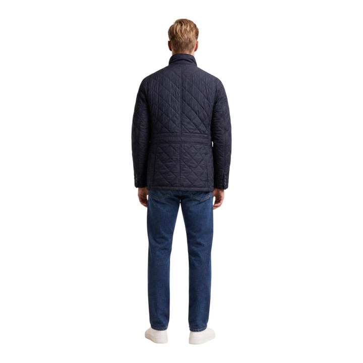 Barbour chaqueta acolchada azul de hombre Quilted Lutz vista posterior