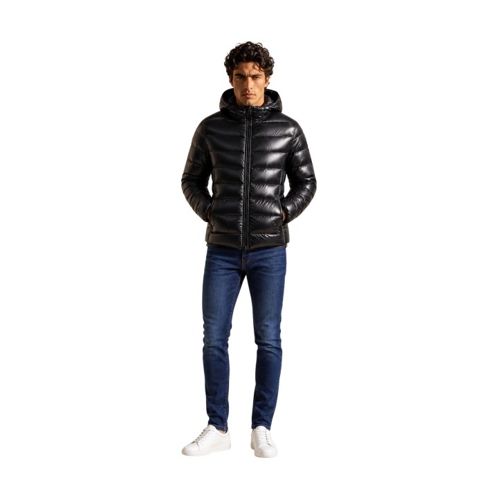Colmar Originals chaqueta acolchada negra para hombre 12000071 vista frontal