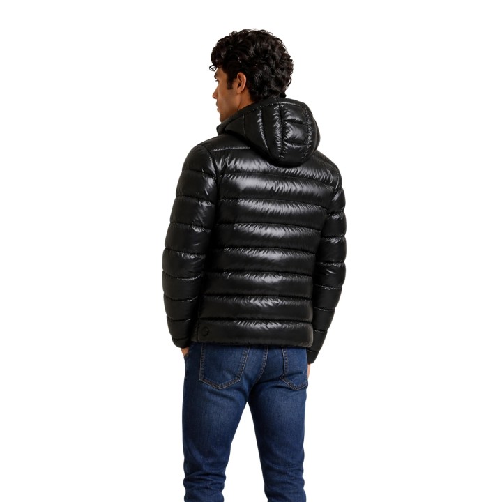 Colmar Originals chaqueta acolchada negra para hombre 12000071 vista posterior tres cuartos