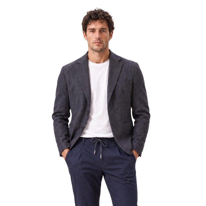 YOS blazer de hombre marrón APAMILCARE271 en vista frontal