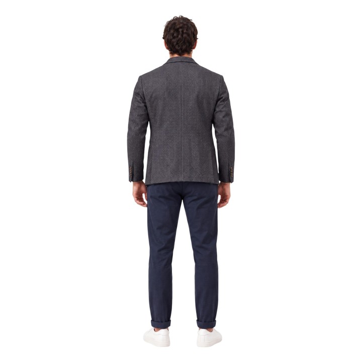 YOS blazer de hombre marrón APAMILCARE271 en vista posterior