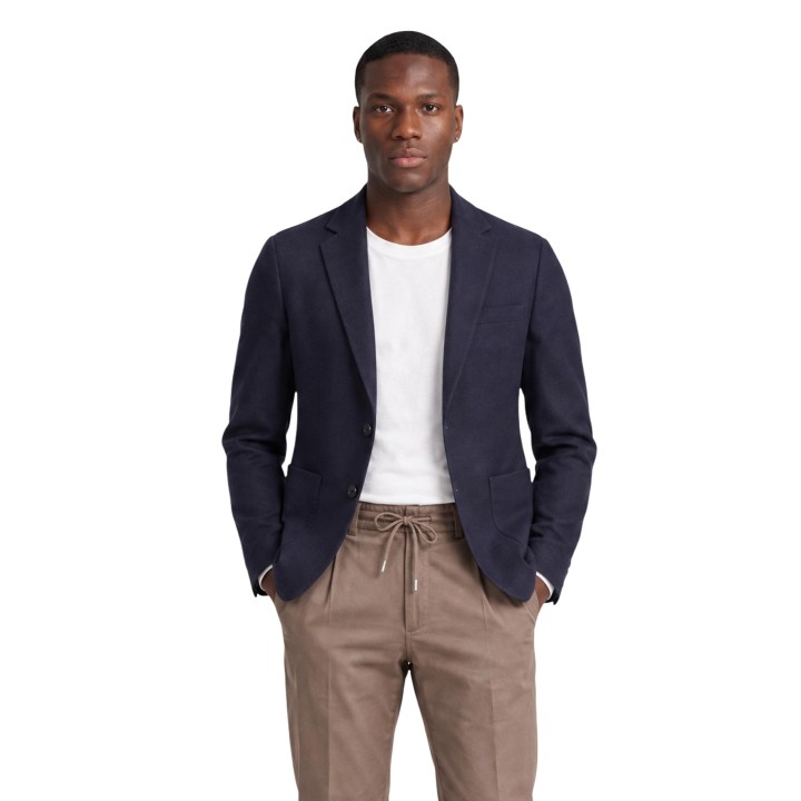 YOS blazer de hombre azul APAMILCARE271GG02 en vista frontal