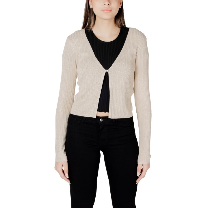 Morgan De Toi bolero de punto dorado para mujer 241-MIRZI vista frontal