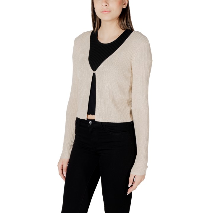 Morgan De Toi bolero de punto dorado para mujer 241-MIRZI vista frontal