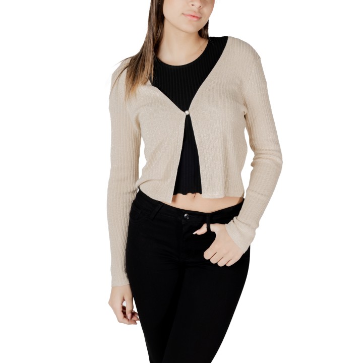 Morgan De Toi bolero de punto dorado para mujer 241-MIRZI vista frontal