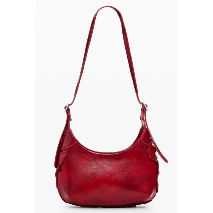 bolso rojo de polietileno para mujer Desigual vista frontal