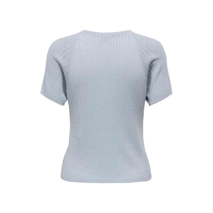 Jacqueline de Yong jersey de mujer azul pálido de manga corta vista posterior