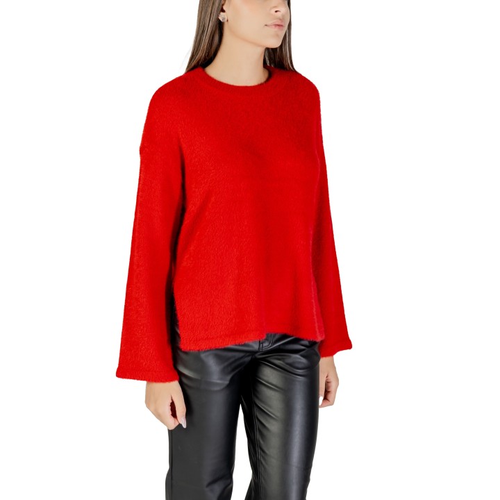 Only jersey de mujer rojo 15350652 en vista frontal