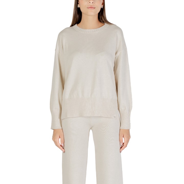 Jersey Choral de mujer color marfil SLI5ML026106D vista frontal