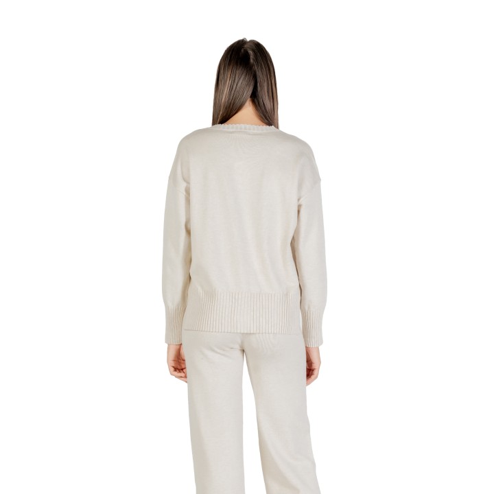 Jersey Choral de mujer color marfil SLI5ML026106D vista posterior