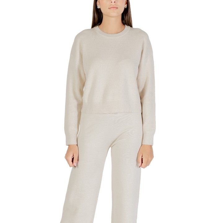 Jersey Choral de mujer color marfil vista frontal