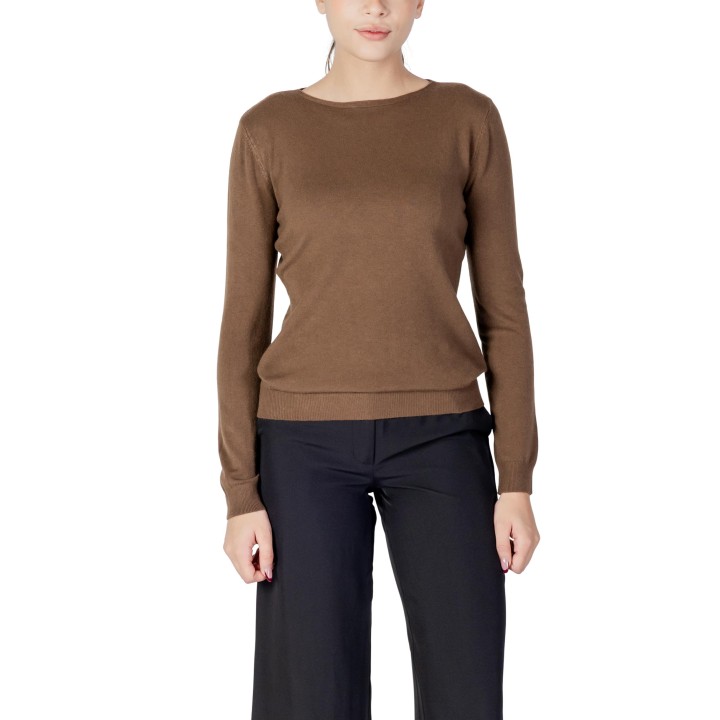 Jersey Choral D003 marrón para mujer vista frontal