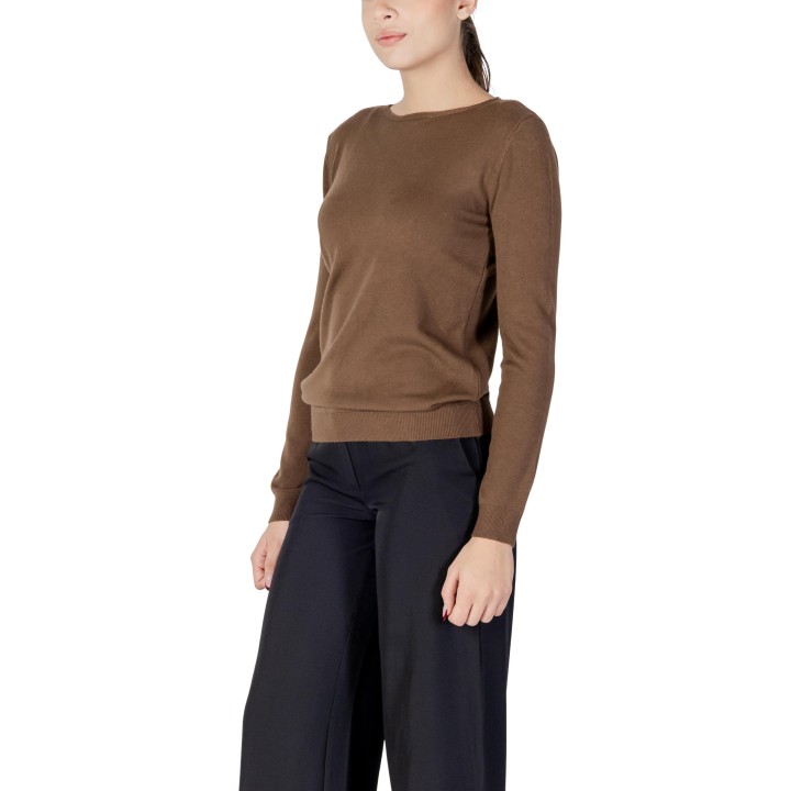 Jersey Choral D003 marrón para mujer vista lateral