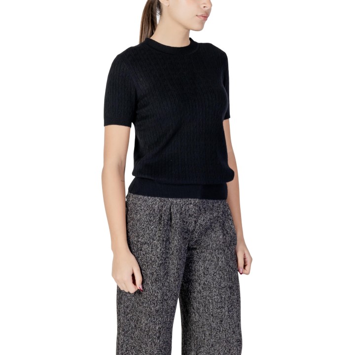 Jersey de mujer Choral C004 negro vista tres cuartos