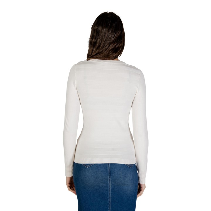 Jersey de mujer Morgan De Toi 261-MENTA color marfil vista posterior