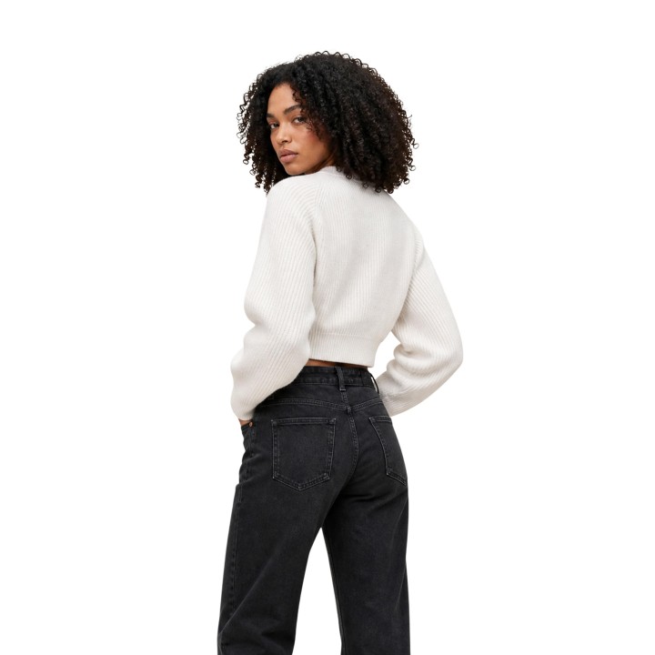 Jersey blanco de punto para mujer Tommy Hilfiger Jeans DW0DW22024 vista posterior