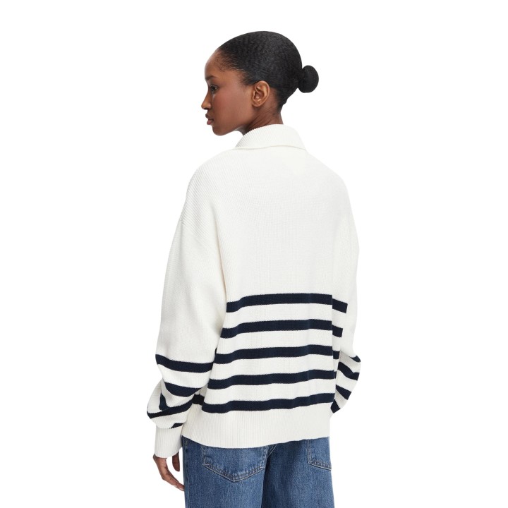 Tommy Hilfiger Jeans jersey blanco de mujer vista posterior