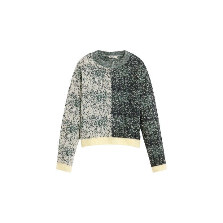 Desigual jersey verde de mujer JERS_EARTH 26WWJF16 en vista frontal