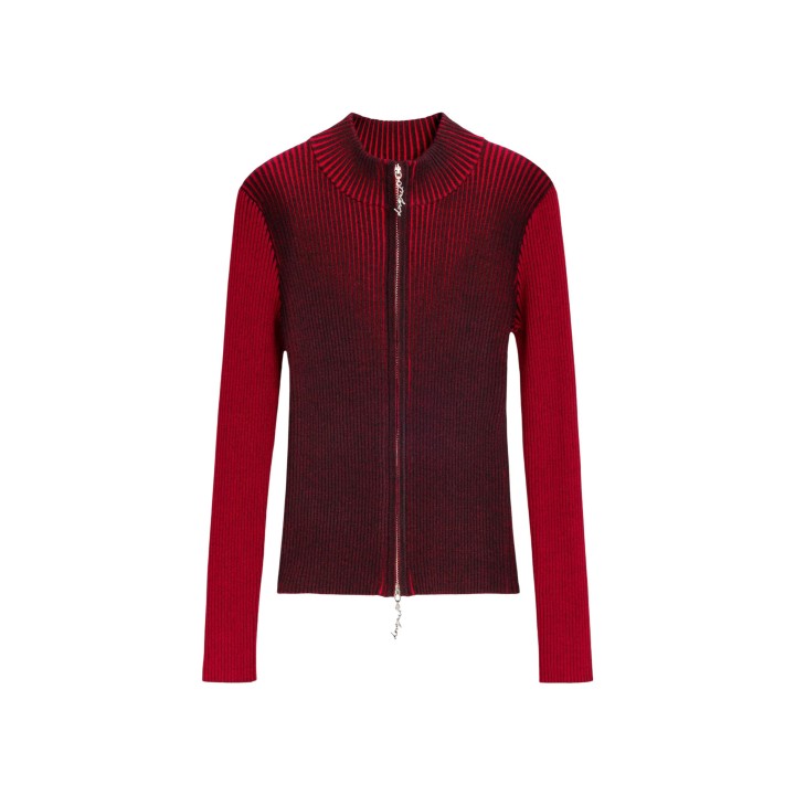 Cárdigan rojo de mujer Desigual JERS_BLOODY 26WWJF22 en vista frontal