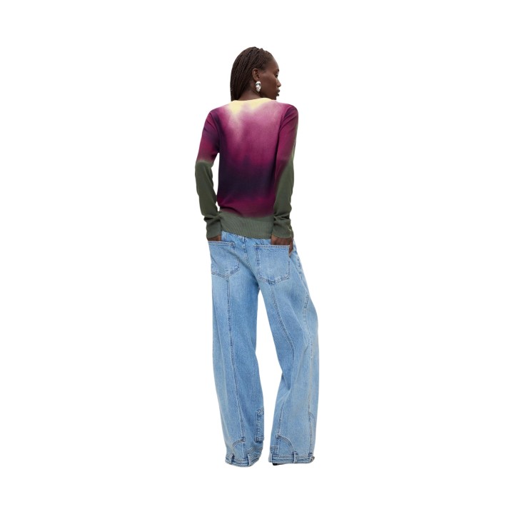 Desigual jersey de mujer morado Grape Violet vista posterior